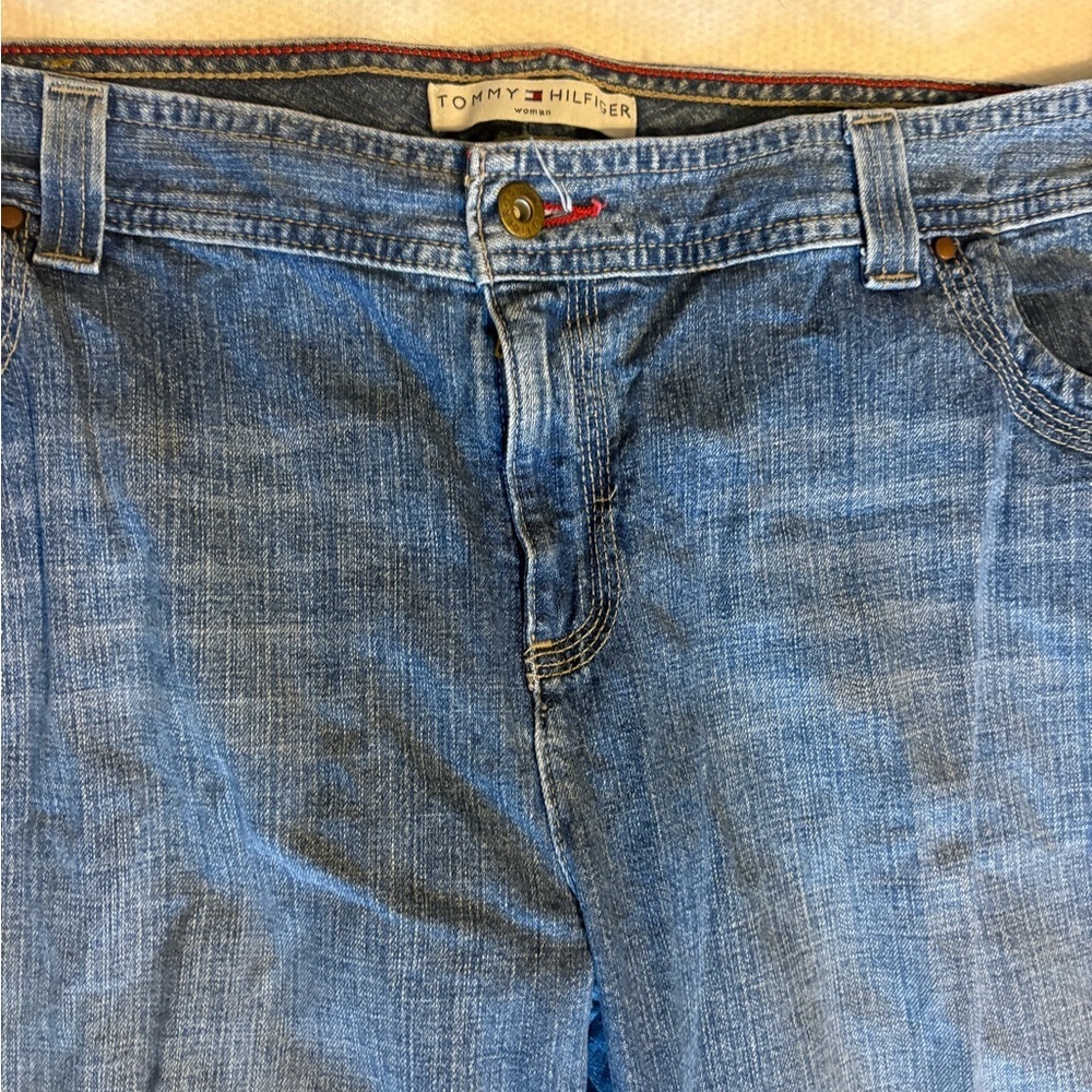 Vintage plus size Tommy Hilfiger Denim Jeans Blue Flap Pockets - Picture 5 of 8